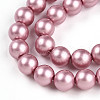 Baking Painted Pearlized Glass Pearl Bead Strands HY-N002-5mm-C01-4