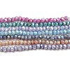Opaque Baking Painted Glass Beads Strands DGLA-F002-03-1