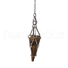Tarnish Resistant 201 Stainless Steel Pouch Dowsing Pendulums PALLOY-JF02505-02-3