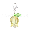 Tulip Acrylic Pendant Decorations HJEW-JM03082-02-4