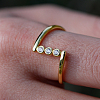 925 Sterling Sliver Pave Cubic Zirconia Geometric Finger Rings WL4318-2-2
