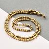 Electroplated Synthetic Non-Magnetic Hematite Beads Strands G-E606-C01-G-4