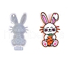 Easter Rabbit Silicone Keychain Pendant Molds SIL-Z018-06B-1