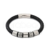 Braided Microfiber Leather Cord Bracelets BJEW-D304-16P-02-2