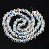 Transparent Glass Beads Strands EGLA-T008-14A-02-2