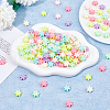 DICOSMETIC 200Pcs Opaque Acrylic Beads SACR-DC0001-15-4