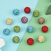 Pave Disco Ball Beads RB-Q195-14mm-M-4