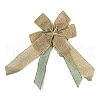 Christmas Linen Big Bowknot Pendant Decorations AJEW-M041-03B-3