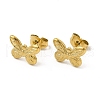 Ion Plating(IP) 304 Stainless Steel Butterfly Stud Earrings for Women EJEW-I281-15G-1