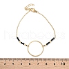 304 Stainless Steel Glass Seed Beads Link Bracelets BJEW-A036-18G-5