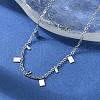 304 Stainless Steel Cable Chain Bracelets for Women BJEW-A036-21P-3