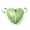 Heart Alloy Enamel Magnetic Clasps ENAM-G220-01C-1