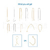 Brass Stud Earring Findings KK-TA0007-75-2