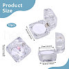 Square Plastic Ring Storage Boxes with EVA Inside AJEW-WH0472-43A-2