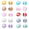 50Pcs 10 Colors Synthetic Moonstone Beads Strands G-YW0001-08-2