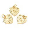 Rack Plating Brass Charms KK-A185-08G-1