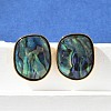304 Stainless Steel Stud Earrings EJEW-C138-03G-3