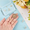 CREATCABIN 10Pcs Brass Stud Earring Findings DIY-CN0002-47-3