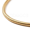 304 Stainless Steel Round Snake Chain Necklace NJEW-D043-01G-2