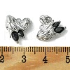 Brass Heart Charms KK-D092-02P-01-3