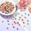 300pcs 2 Styles Opaque Mixed Color Acrylic Beads MACR-YW0002-58A-5
