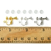 12Pcs 3 Colors Brass Screw On Clip-on Earring Findings KK-FS0001-29-5