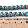 Baking Painted Glass Beads Strands DGLA-N008-8mm-07-5