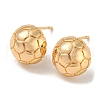 Brass Stud Earrings EJEW-R158-02G-1