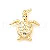 Brass Micro Pave Cubic Zirconia Pendants KK-Q040-02G-G-1