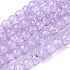 Spray Painted Crackle Glass Beads Strands CCG-Q002-6mm-04-1