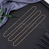 UNICRAFTALE 304 Stainless Steel Figaro Chain Necklaces NJEW-UN0001-28G-3