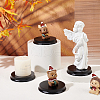 Flat Round Polymer Clay Display Base ODIS-WH0025-171B-5
