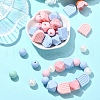 35Pcs 7 Styles Food Grade Eco-Friendly Silicone Beads SIL-YW0001-25-4