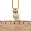 304 Stainless Steel Openable Empty Glass Bottle Pendant Necklaces NJEW-V001-08G-3
