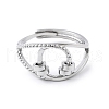 Rotatable Finger Cuff Rings for Women RJEW-S402-01P-2