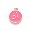 Alloy Enamel Pendants ENAM-S124-01B-03G-3