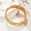 Brass Bangles for Women BJEW-D313-08G-5