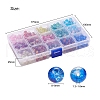 450Pcs 15 Colors Spray Painted Crackle Glass Beads CCG-YW0001-04-5