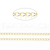 Brass Twisted Chains CHC-Q001-5x4mm-G-1