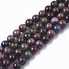Natural Red Corundum/Ruby and Sapphire Beads Strands G-R465-26A-1