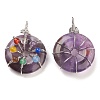 Natural Amethyst Pendants G-A031-01P-07-2
