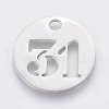 Non-Tarnish 304 Stainless Steel Pendants STAS-F233-31-P-1