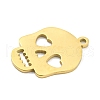 304 Stainless Steel Pendants STAS-Q255-04G-2