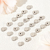 Beebeecraft 50Pcs 304 Stainless Steel Ear Nuts STAS-BBC0005-86B-4