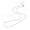 Brass Curb Chains Necklace for Men Women NJEW-G029-01P-2