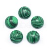 Synthetic Malachite Cabochons G-P393-R49-10MM-1