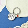 201 Stainless Steel & Alloy Enamel Keychain KEYC-YW00104-12-1
