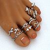 Alloy Cuff Toe Rings FS-WG35216-01-1