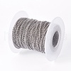 Tarnish Resistant 304 Stainless Steel Curb Chains STAS-I107-20P-3