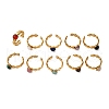 304 Stainless Steel Adjustable Open Cuff Rings RJEW-A071-11G-4